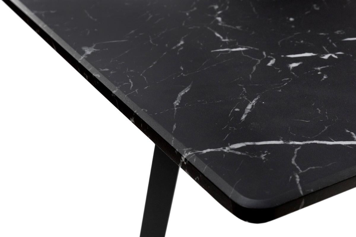 Обеденный стол Мікс Меблі Этна 1200х750 мм Черный/Мрамор черный (25402933) - фото 5