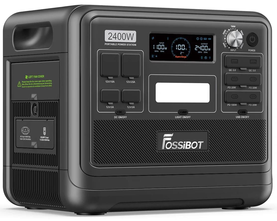 Зарядна станція Fossibot F2400 2400W 2048Wh Black