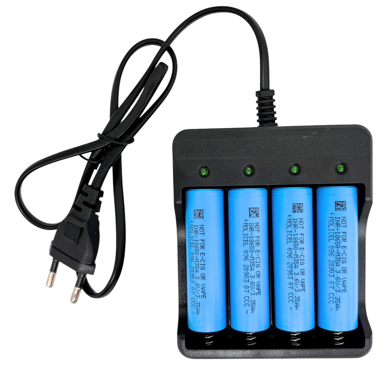 Зарядний пристрій HD-077D WimpeX для акумулятора 18650 4 комірки Зарядний пристрій HD-077D WimpeX для акумулятора 18650 4 комірки