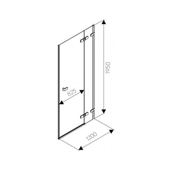 Душевые двери Kolo Next 120 (HDRF12222003R) - фото 2