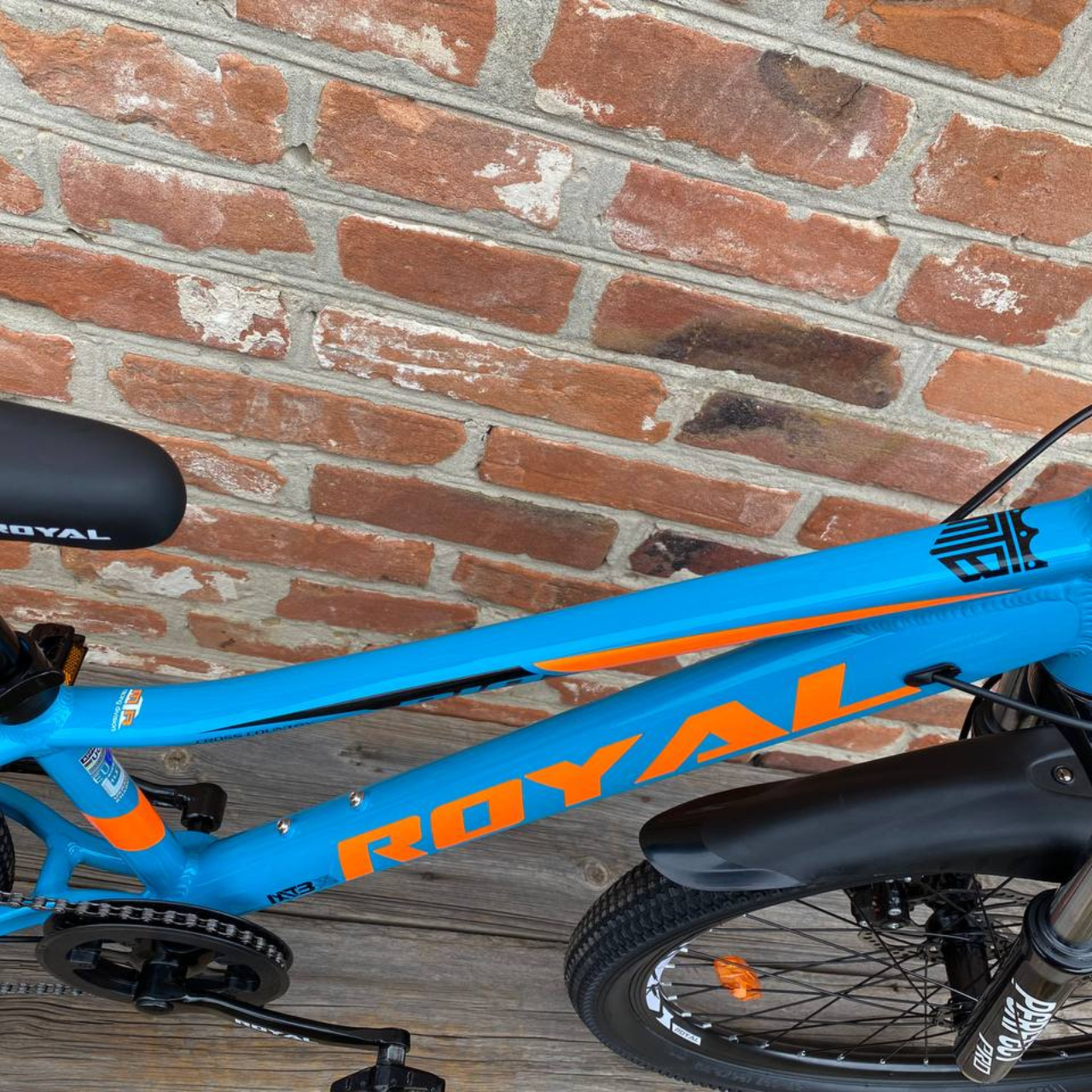 Велосипед AL Royal RIO 13" 26" 2025 Синьо-помаранчевий - фото 4
