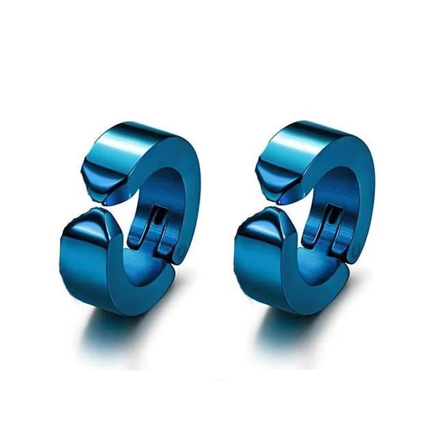 Серьги кольца мужские Circle Edge маленькие из стали Синий (35473628) Серьги кольца мужские Circle Edge маленькие из стали Синий (35473628)