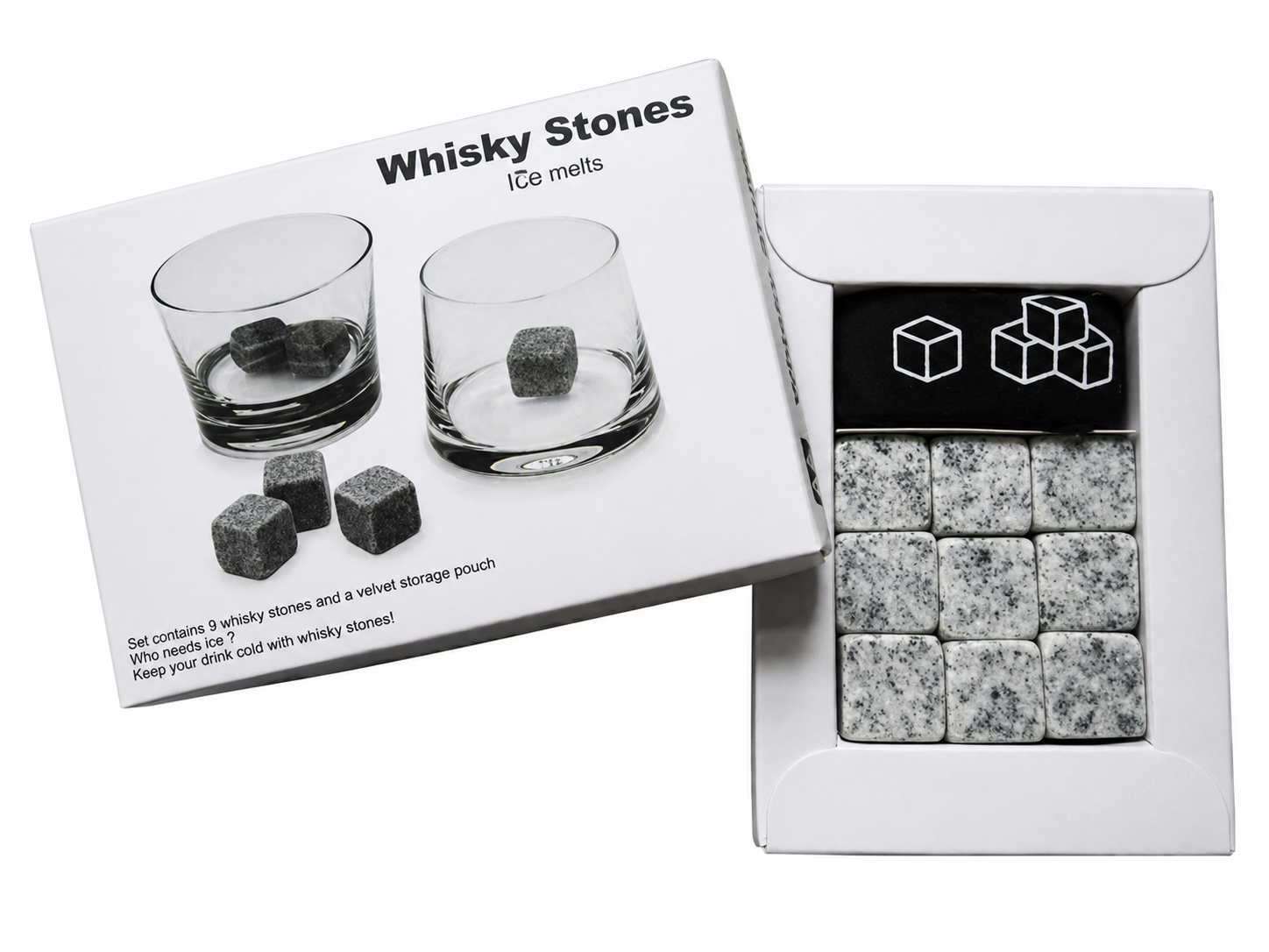 Камені для віскі охолоджувальні Whisky Stones 9 шт. (1011-251-00)