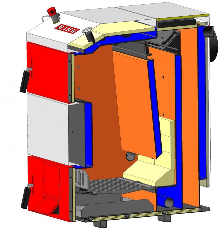 Котел твердотопливный Маяк КТШ-31 ЕСО Front шахтный продолжительного горения (36214) - фото 4
