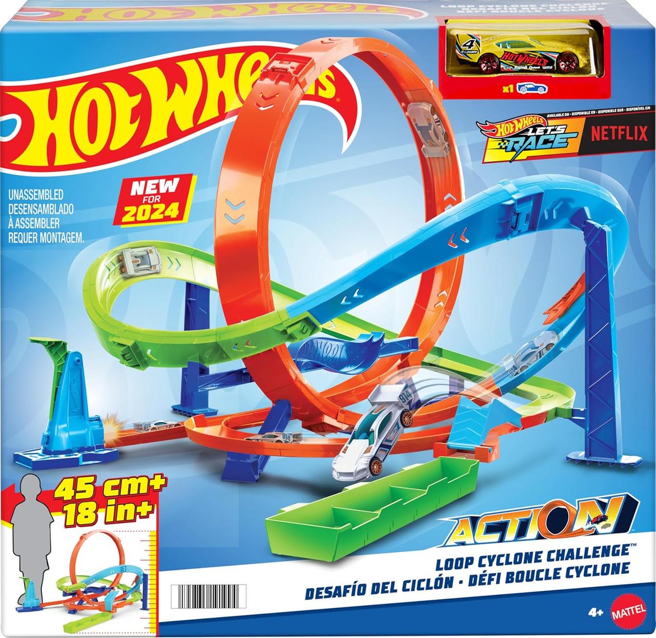 Игрушечный трек Hot Wheels Cycloneс Петля Испытания Гиперпетли (HTK16) - фото 2