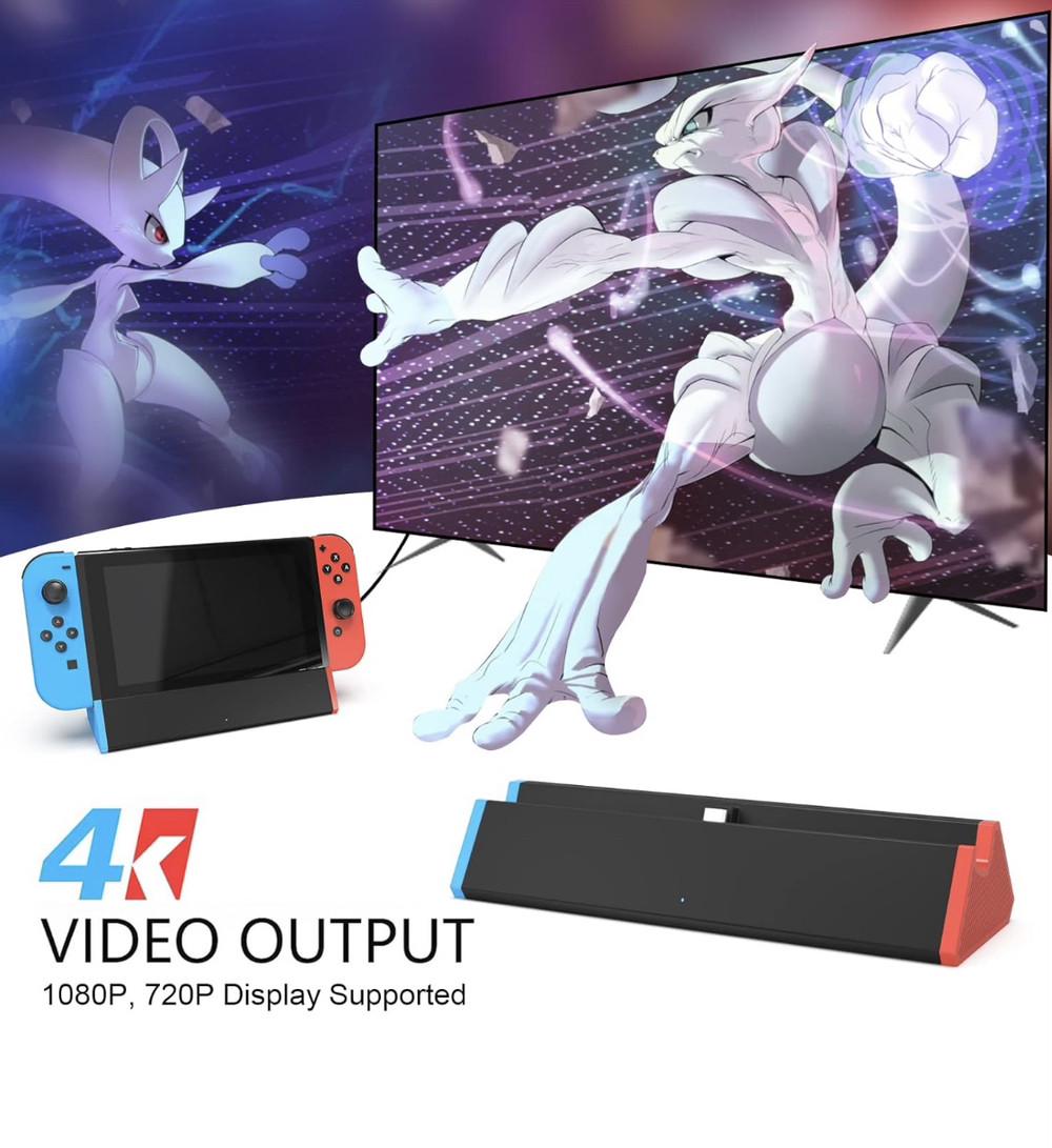 Докинг станция SiWiQU Switch TV Dock 1000 Mbit Ethernet совместимая с Nintendo Switch/OLED - фото 5 Докинг станция SiWiQU Switch TV Dock 1000 Mbit Ethernet совместимая с Nintendo Switch/OLED - фото 5