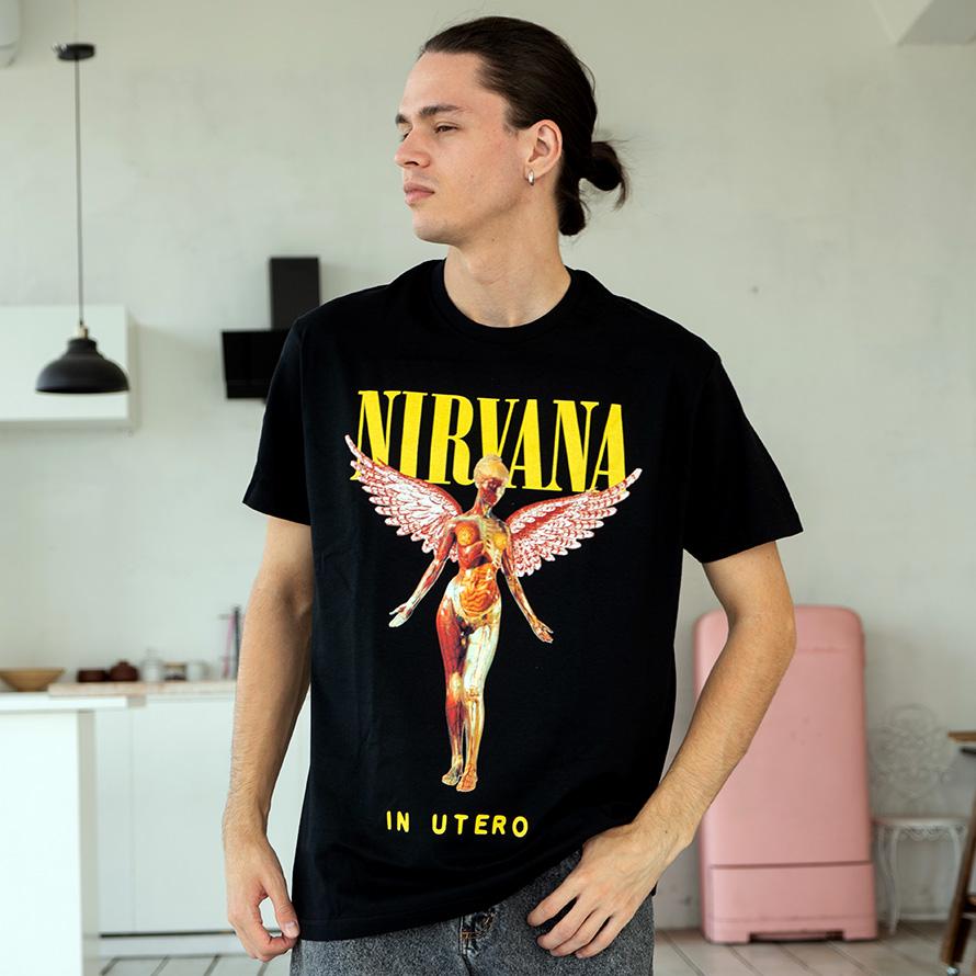 Футболка унисекс Nirvana In Utero 3XL Черный (24068233)