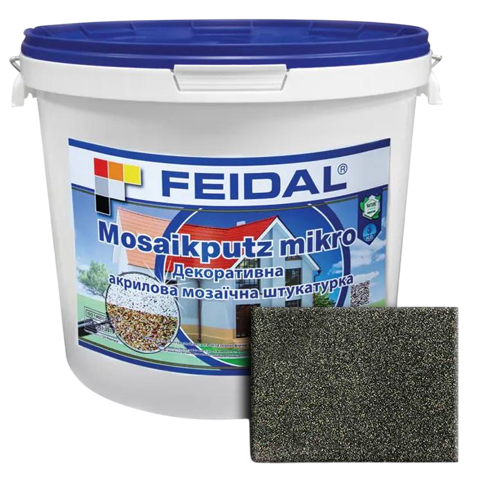 Штукатурка декоративная акриловая мозаичная Feidal Mosaikputz mikro M12 25 кг (1886455847)