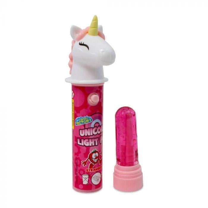 Цукерка з іграшкою Unicorn Light Pop strawberry 11 г (1257622495)