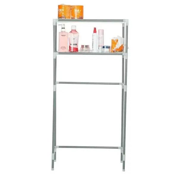 Полиця-стелаж Storage Rack 3238-1 з тримачем рушників 150х55х25 см - фото 2