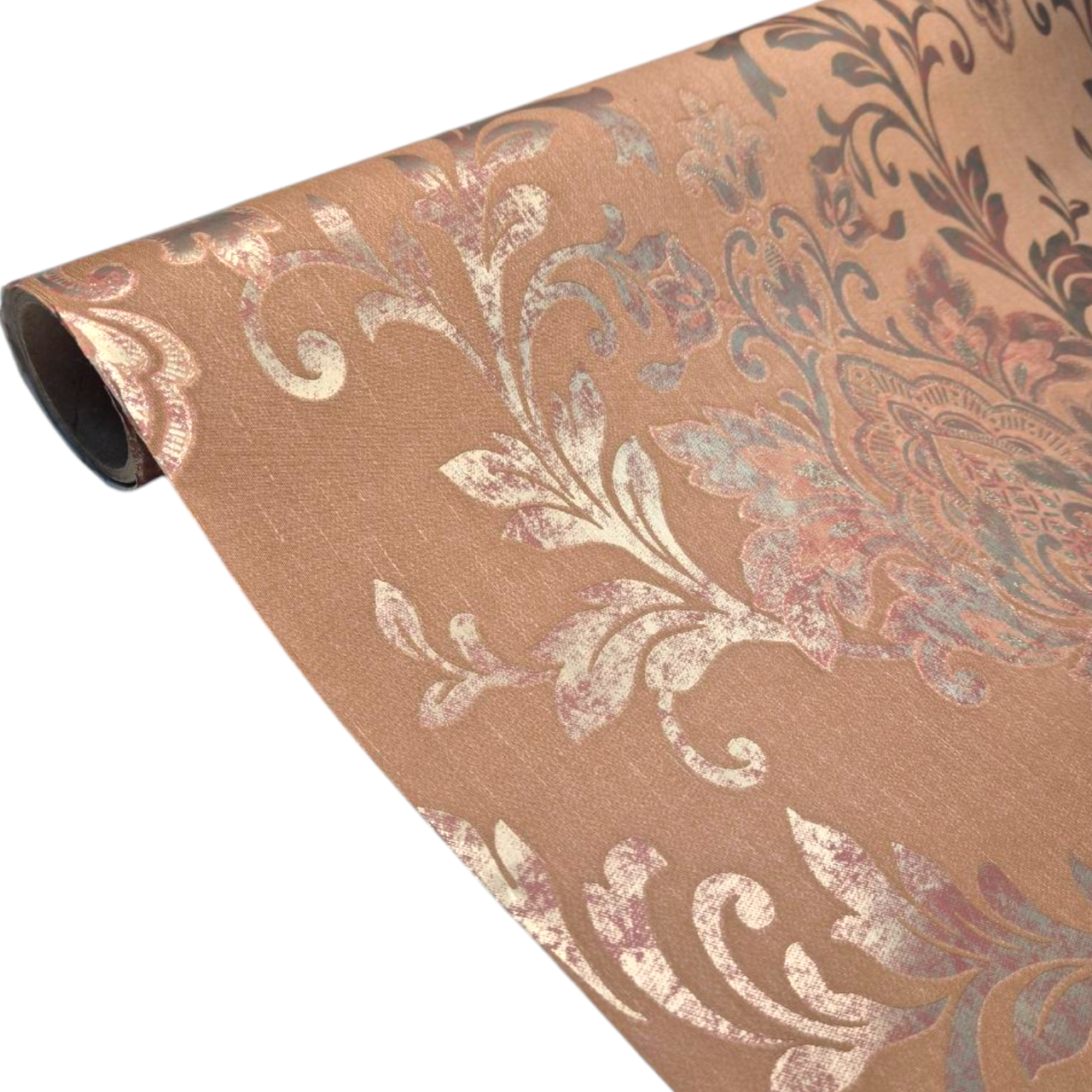 Шпалери вінілові Marburg 31522 для вітальні/кабінету/кафе/передпокою 10,05x1,06 м Теракотовий (2296287186)