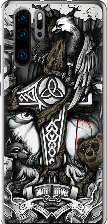Чохол на Huawei P30 Pro Тату Вікінг (4098t-1621-42517)