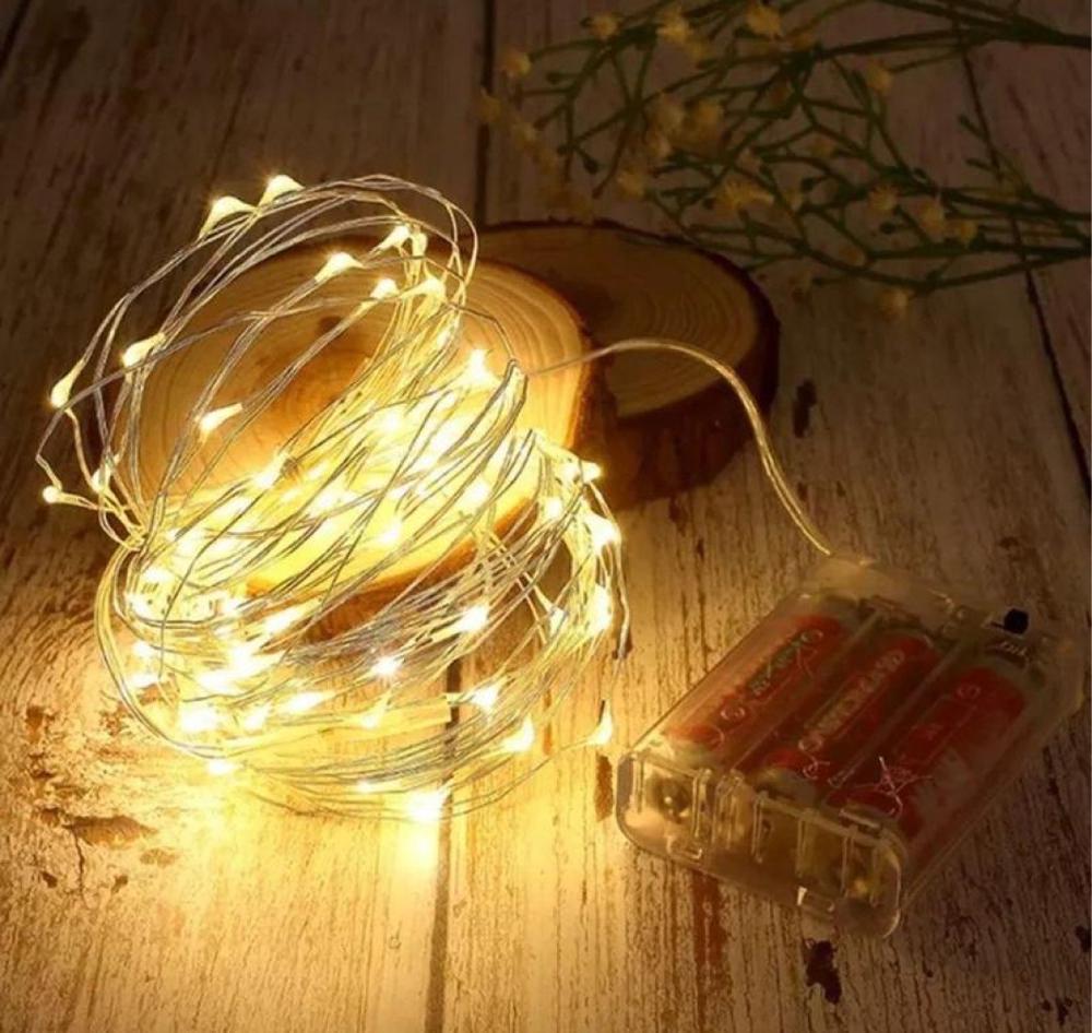 Гирлянда светодиодная Роса на батарейках 3 м статический режим 30 LED IP44 Теплый белый Гирлянда светодиодная Роса на батарейках 3 м статический режим 30 LED IP44 Теплый белый