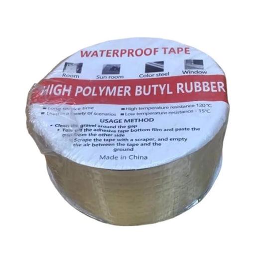 Лента-скотч фольгированная Buryl Waterproof tape водонепроницаемая 5 м 5 см 1 мм Серый - фото 3