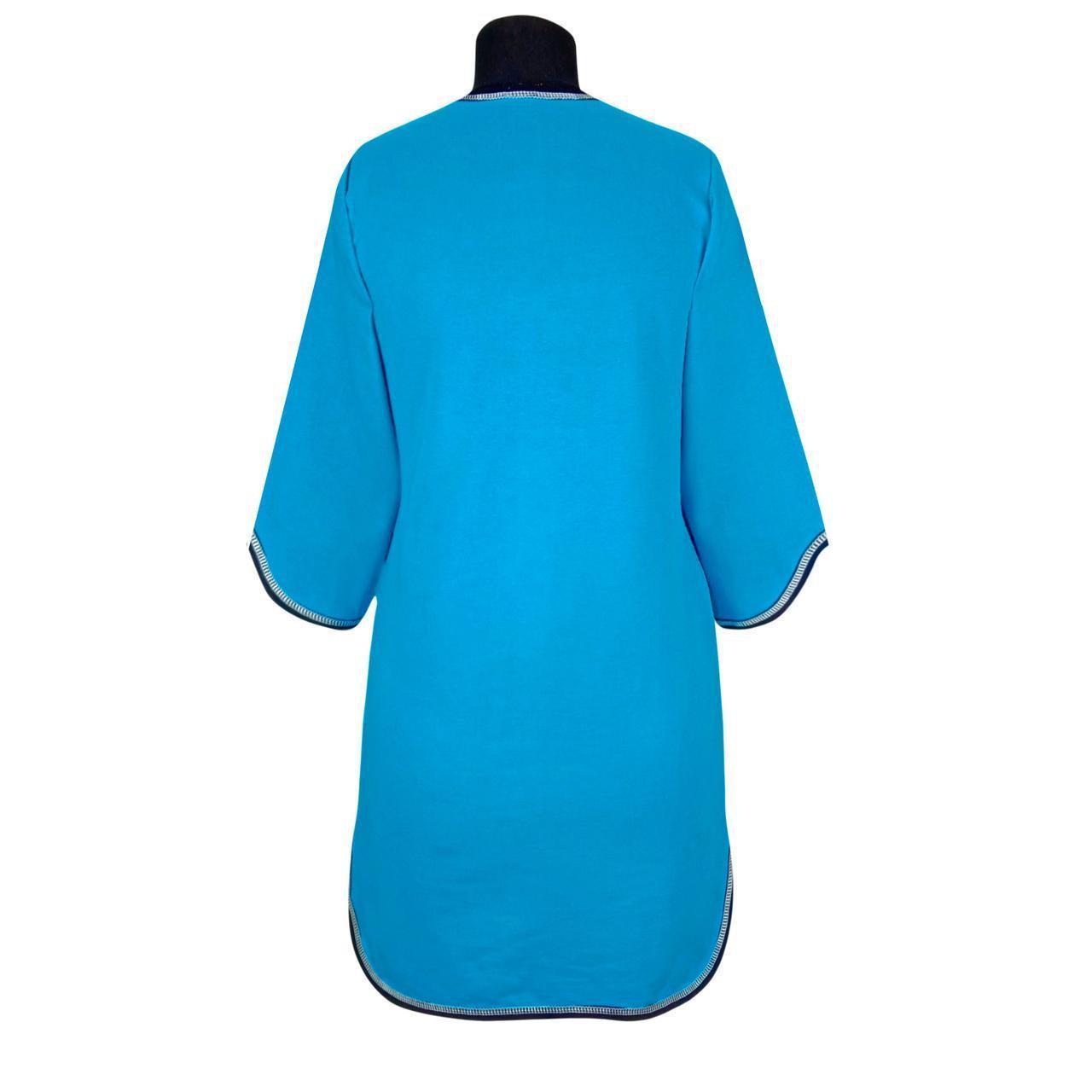 Туника женская с начесом 796 Леди р. 44/46 Голубой (1773561039) - фото 3