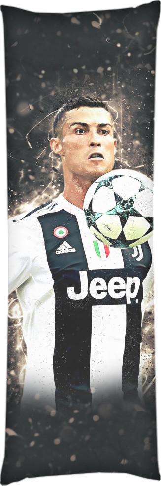 Подушка дакимакура Криштиану Роналду 50х150 см Blue (13531326)