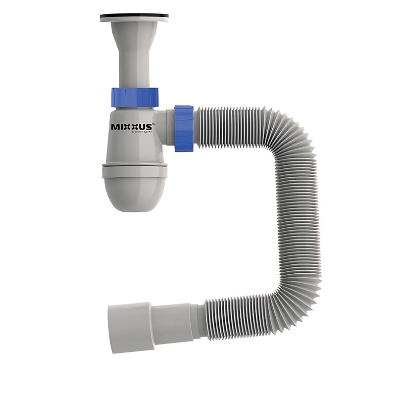 Сифон для умивальника MIXXUS SU-09-A 1-1/4" 32 мм з литим випуском (OL-MI8189)