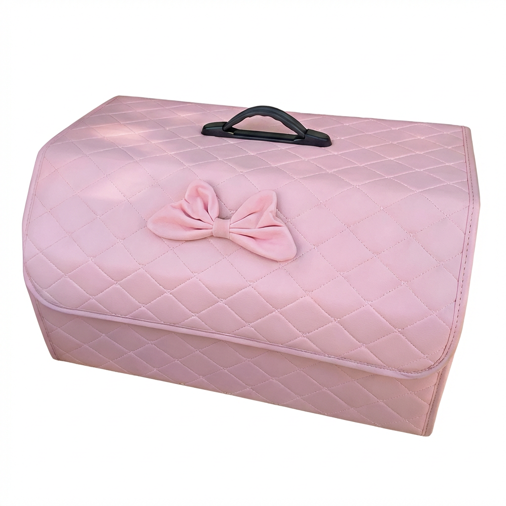 Органайзер автомобильный в багажник складной из экокожи универсальный с крышкой и усиленной водостойкой ручкой (N-024) Органайзер автомобильный в багажник складной из экокожи универсальный с крышкой и усиленной водостойкой ручкой (N-024)