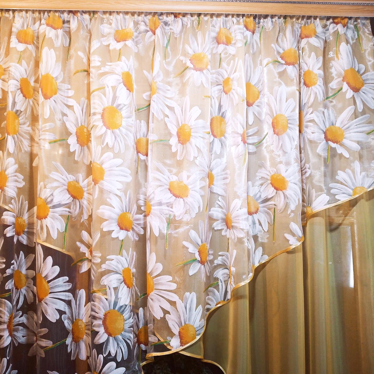 Штори Стелла Пісочний/Ромашка (1099168820) - фото 3