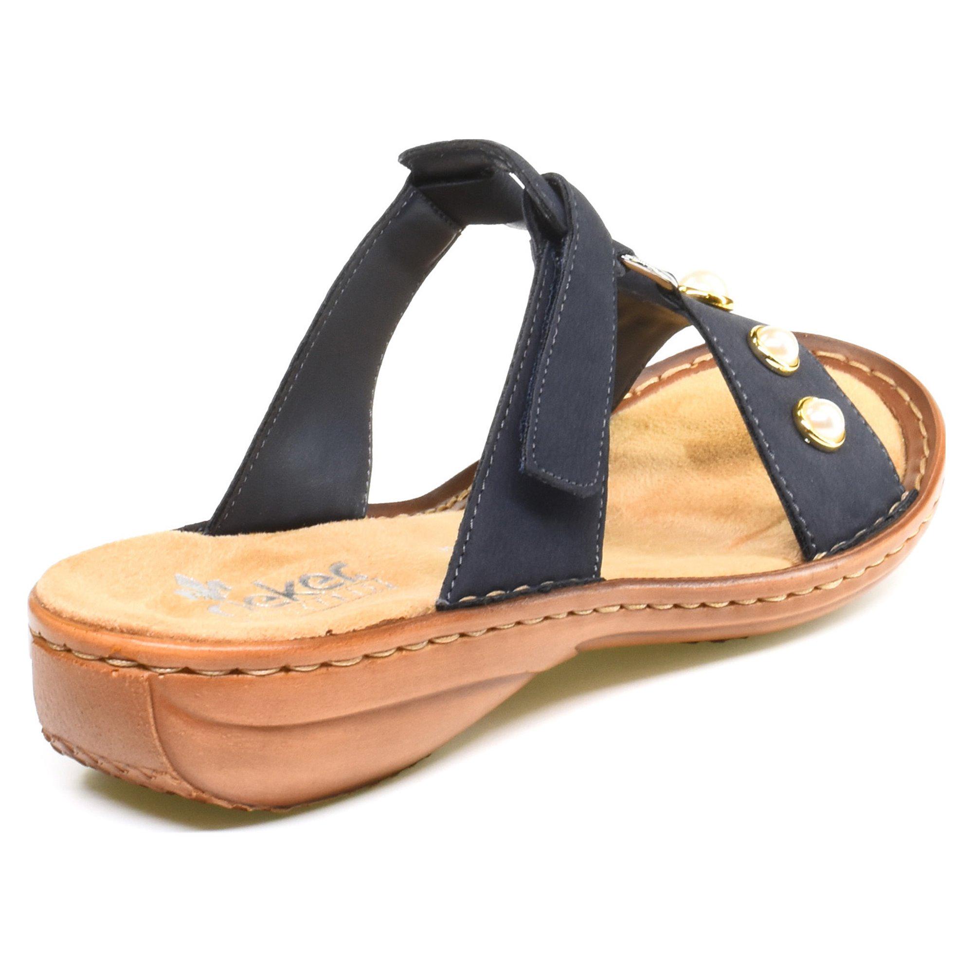 ᐉ Шлепанцы женские Rieker р. 37 Синий (069449-37) • Купить в Киеве ...