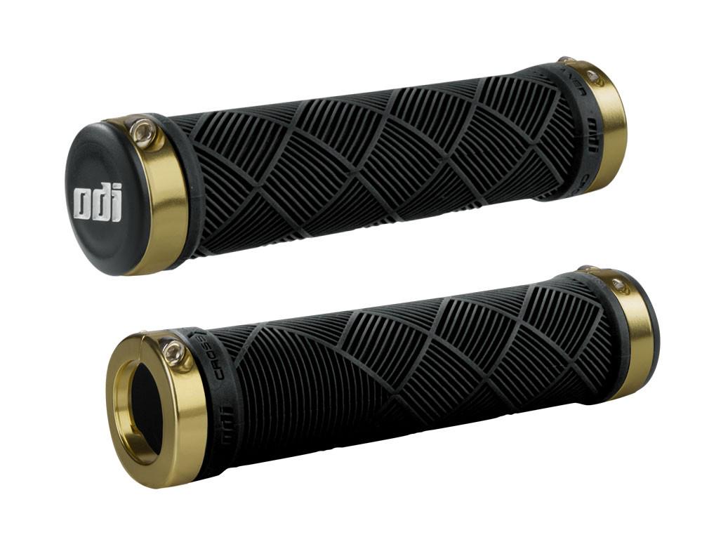 Грипсы ODI Cross Trainer MTB Lock-On Bonus Pack Black/Gold Clamps (D30CTB-D) - фото 1