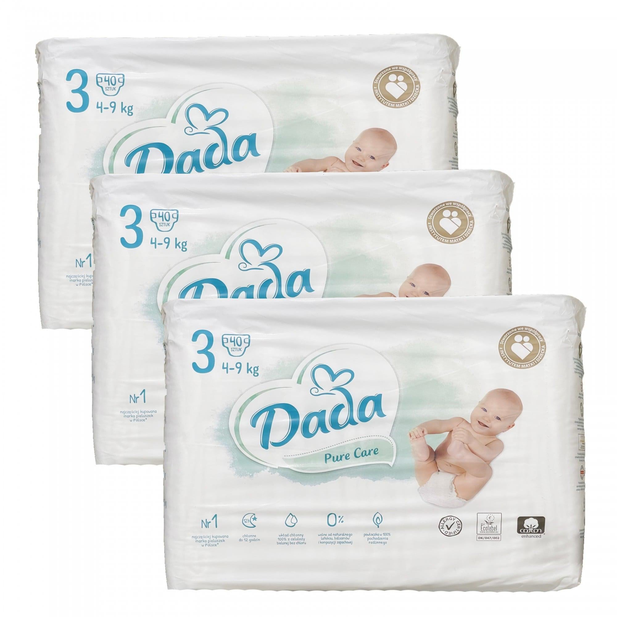 Подгузники Dada Pure Care 3 4-9 кг 120 шт. (661785d4e08fd45c1f5c54e4)