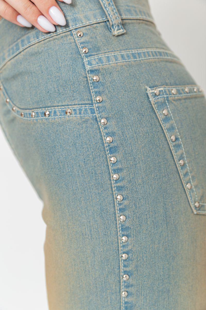 Капри женские с потертостями Ager 201R628-1 р. 25 Сине-коричневый (64df671b9471820cfc78584c) - фото 5 Капри женские с потертостями Ager 201R628-1 р. 25 Сине-коричневый (64df671b9471820cfc78584c) - фото 5