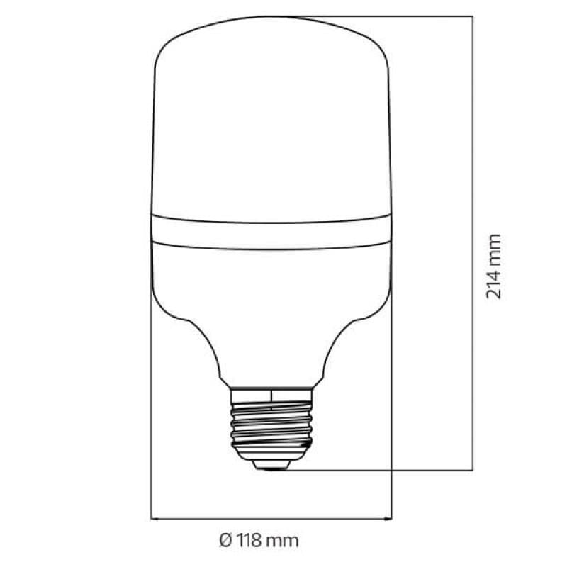 Лампа светодиодная промышленная Horoz Electric TORCH-40 40W 6400K E27 - фото 3