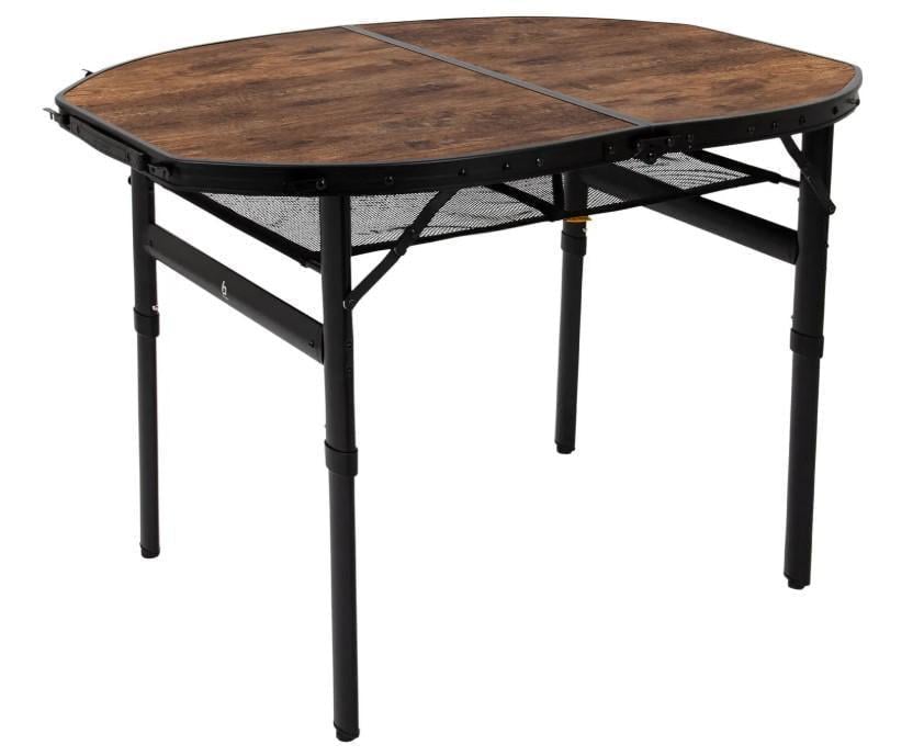 Стол туристический Bo-Camp Woodbine Oval 100x70 см Black/Wood look (1404185)