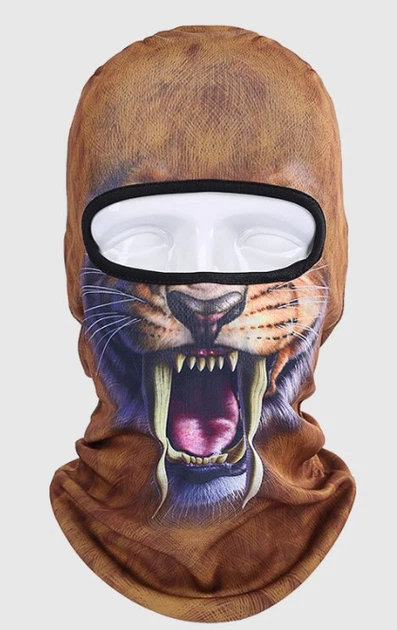 Балаклава Зверомаска 3D Тигр с зубами (623667921)