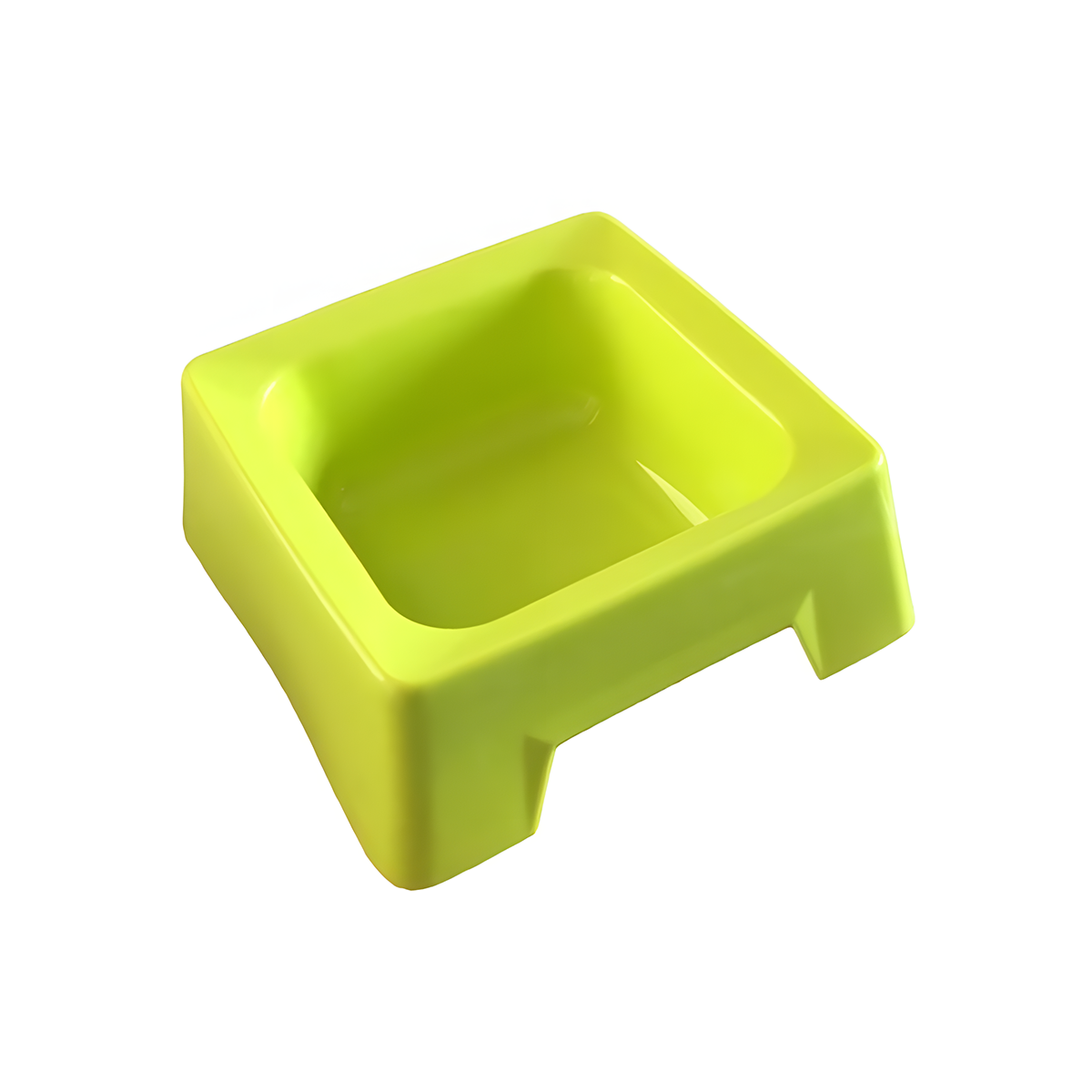 Миска для тварин пластикова квадратна Салатовий (2470732298)