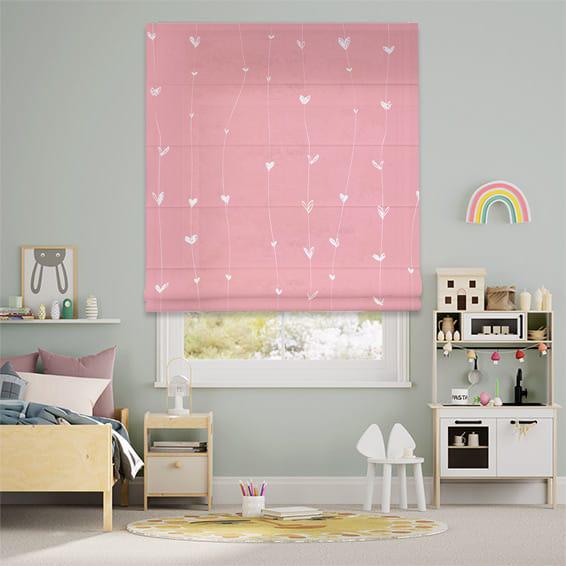 Римская штора система Classic InHt Детский Принт 04-34 Сердечки 190х170 см Разноцветный (12191)