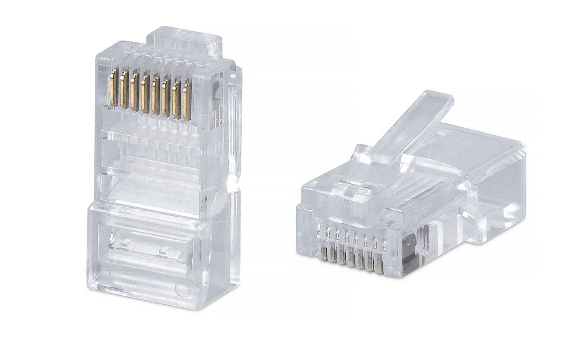 Комплект конекторів RJ45 8P8C Cat5 Cat5e Cat6 100 шт (005250) - фото 2