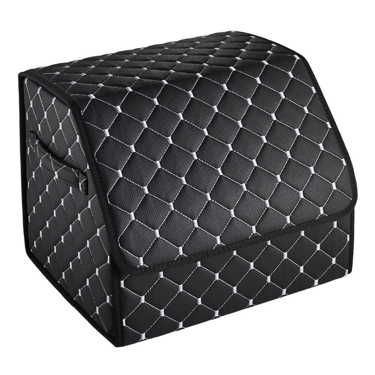 Сумка органайзер автомобільний Beltex Еко шкіра S 35х30х30 см Чорний/Сірий (9579)