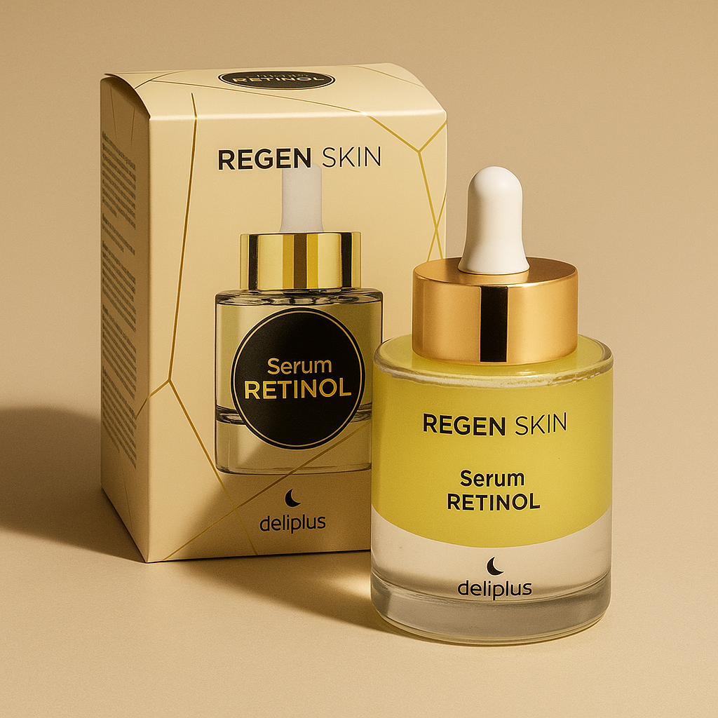 Сироватка для обличчя активна Deliplus Regen Skin Retinol з ретинолом для нормальної та сухої шкіри 30 мл (26730411)