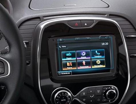 Стекло защитное Pixsel гибридный глянец на монитор Renault CAPTUR 6,9“ 2016-2019