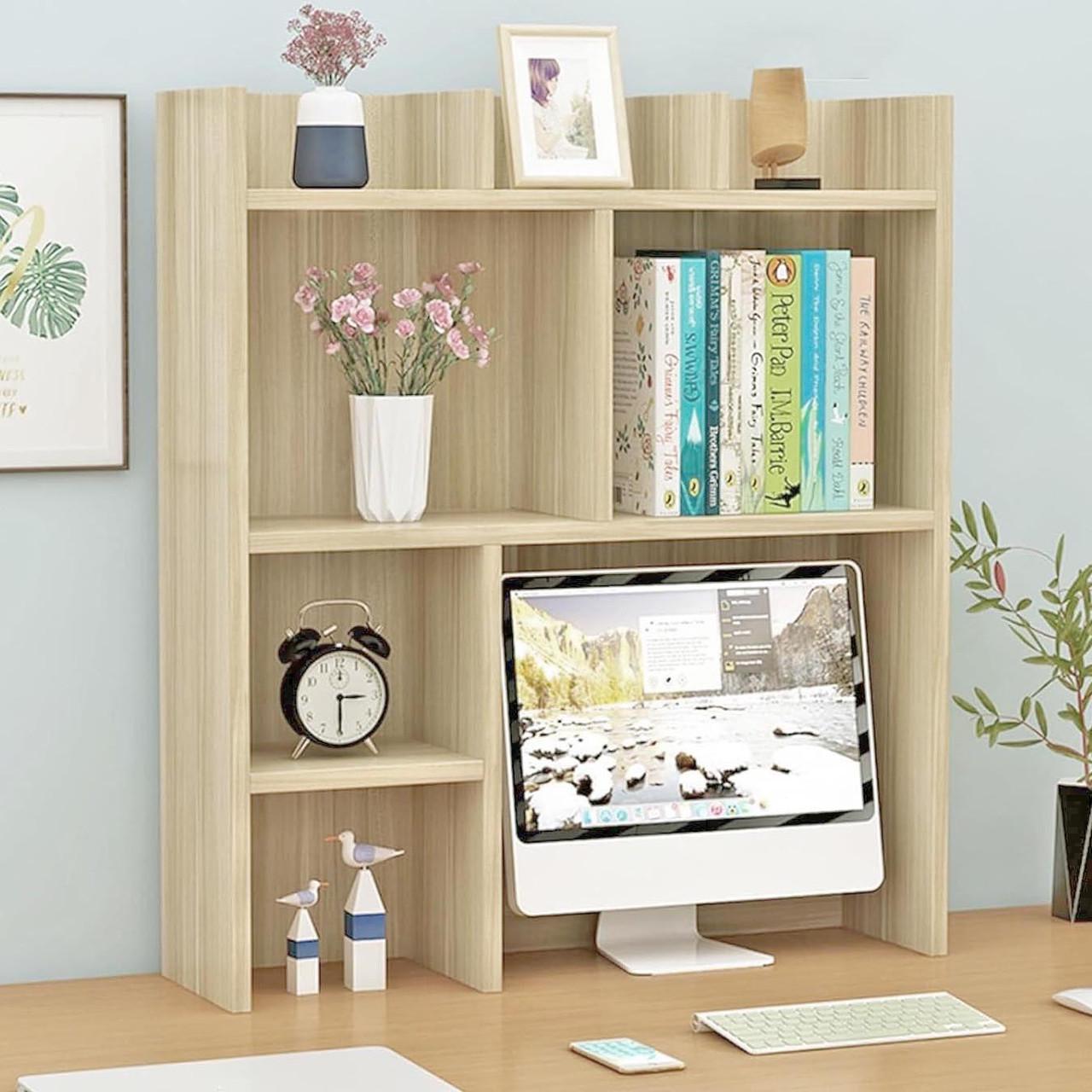 Полка-надстройка настольная из дерева Дейлин бланже (АКД-023101)