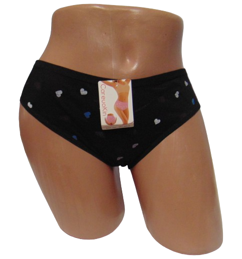 Трусы Careuokin 8678 с сердечками 2XL Черный