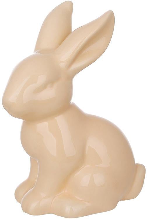 Фигурки фарфоровые Пасхальные кролики 6 фигурок 10 см Персиковый - фото 1