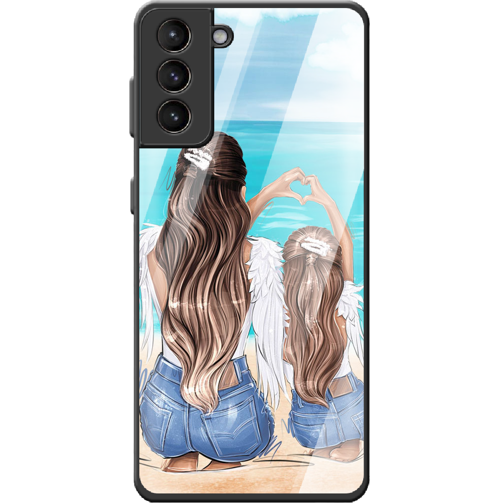 Чехол BoxFace Samsung G991 Galaxy S21 Family Vacation Черный силикон со стеклом (41709-up2380-42229)