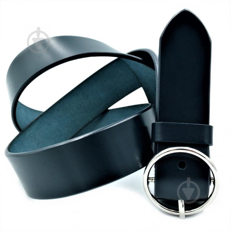 Женский кожаный ремень Le-Mon 110-115 см Тёмно-синий (nwzh-35k-0084)