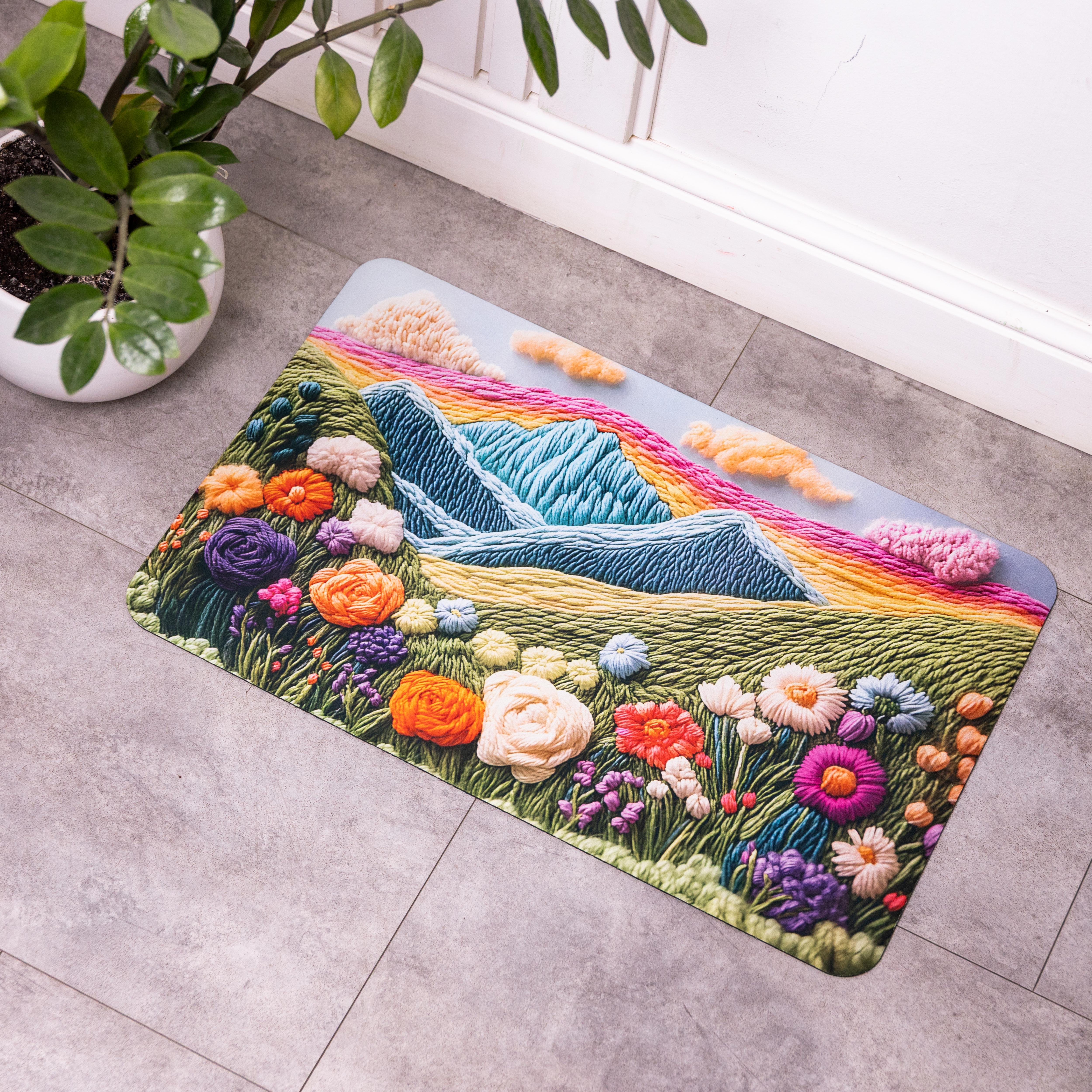 Коврик диатомитовый с 3D-эффектом Dreamscape Bloom универсальный 58х38 см (HP-42-32)