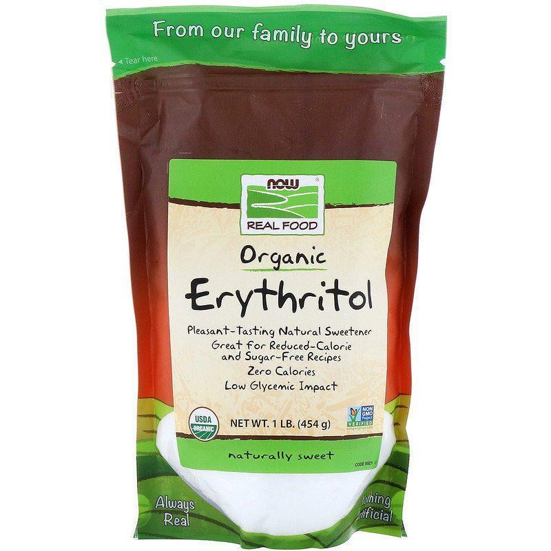 Замінник цукру NOW Foods Erythritol 454 г 114 порцій (NF6921)