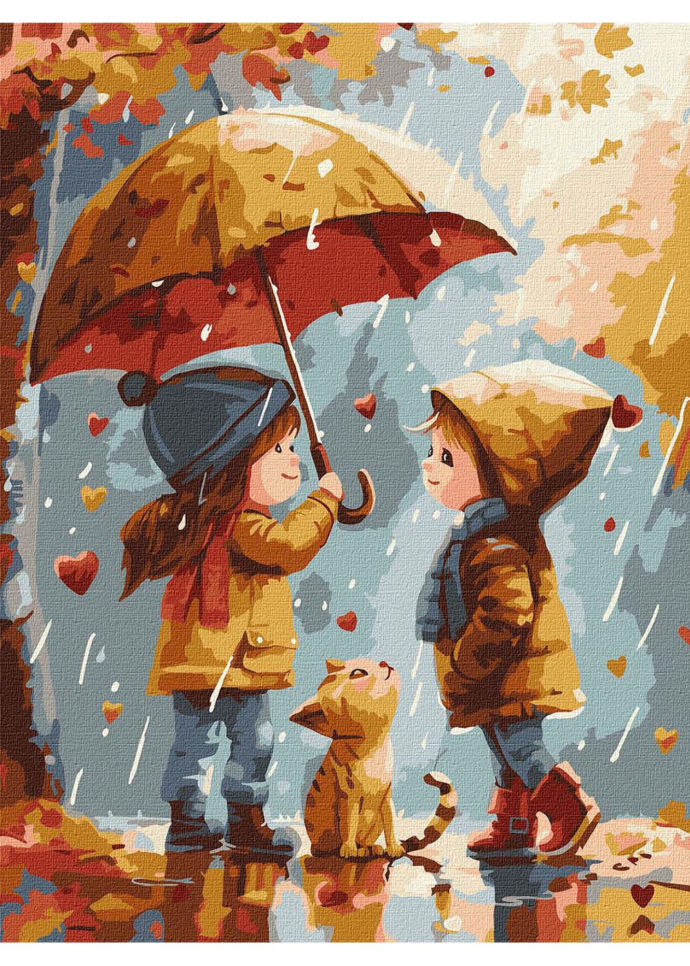 Картина по номерам Ideyka Осеннее тепло 30х40 см (KHO8471)