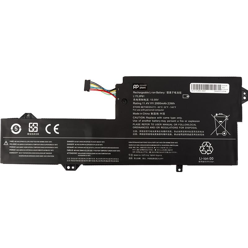Акумулятор Power для ноутбуків Lenovo IdeaPad Yoga 720-12IKB L17L3P61 11,4V 2000mAh