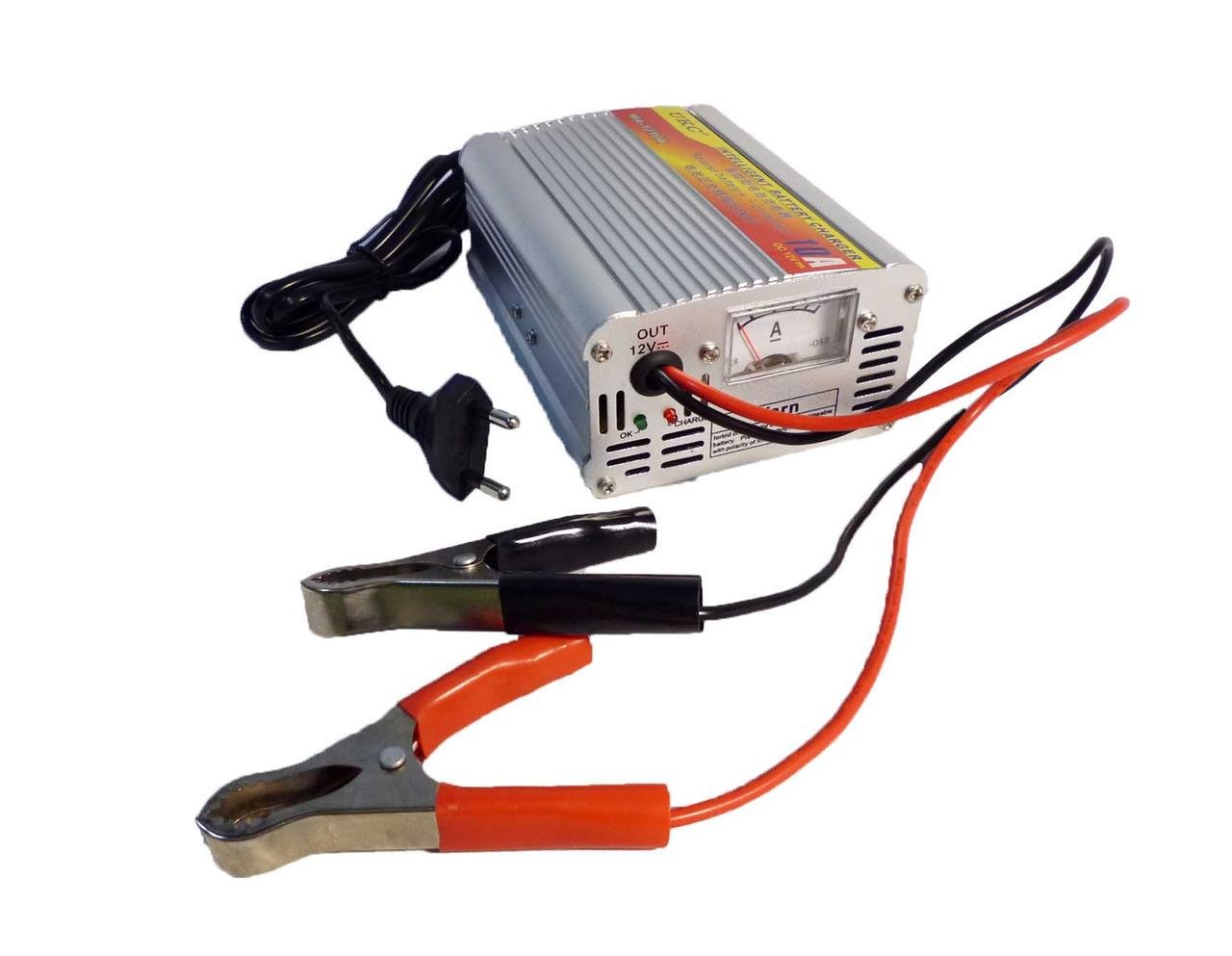 Зарядное устройство для аккумуляторов UKC 12V 220V 10A с встроенным амперметром - фото 1