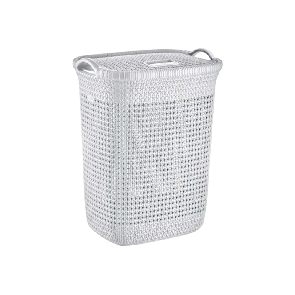 Корзина для белья с крышкой Sakarya Plastik 8003 65 л Серый