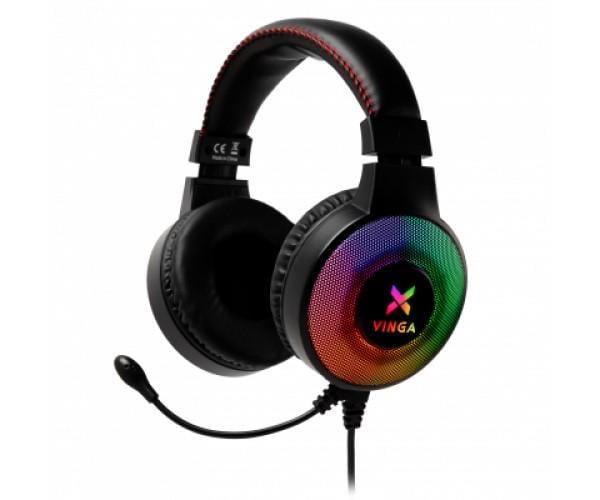 Наушники Vinga HSCU-100 Gaming LED Black (HSCU-100)