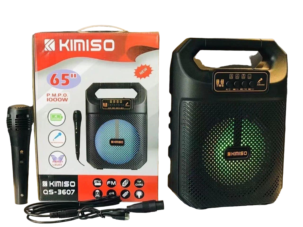 Портативна колонка KIMISO QS-3607 с микрофоном (17807755)