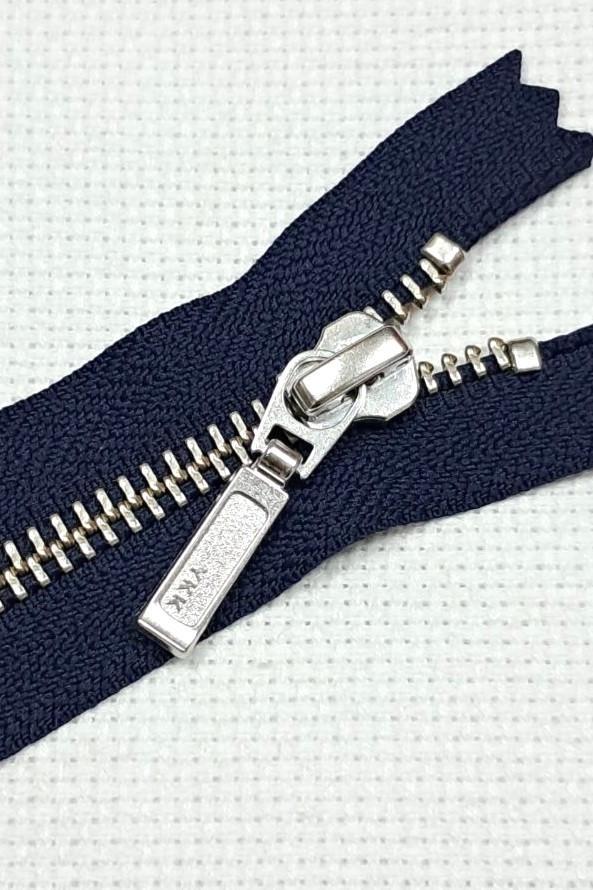 Молния YKK металлическая тип 5 18 см DA8DR7 Синий/Никель (1662940959)